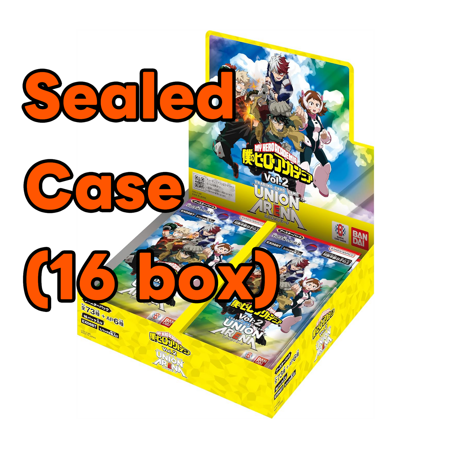 My Hero Academia Vol.2 Sealed Case 16 booster booster pack box EX06BT