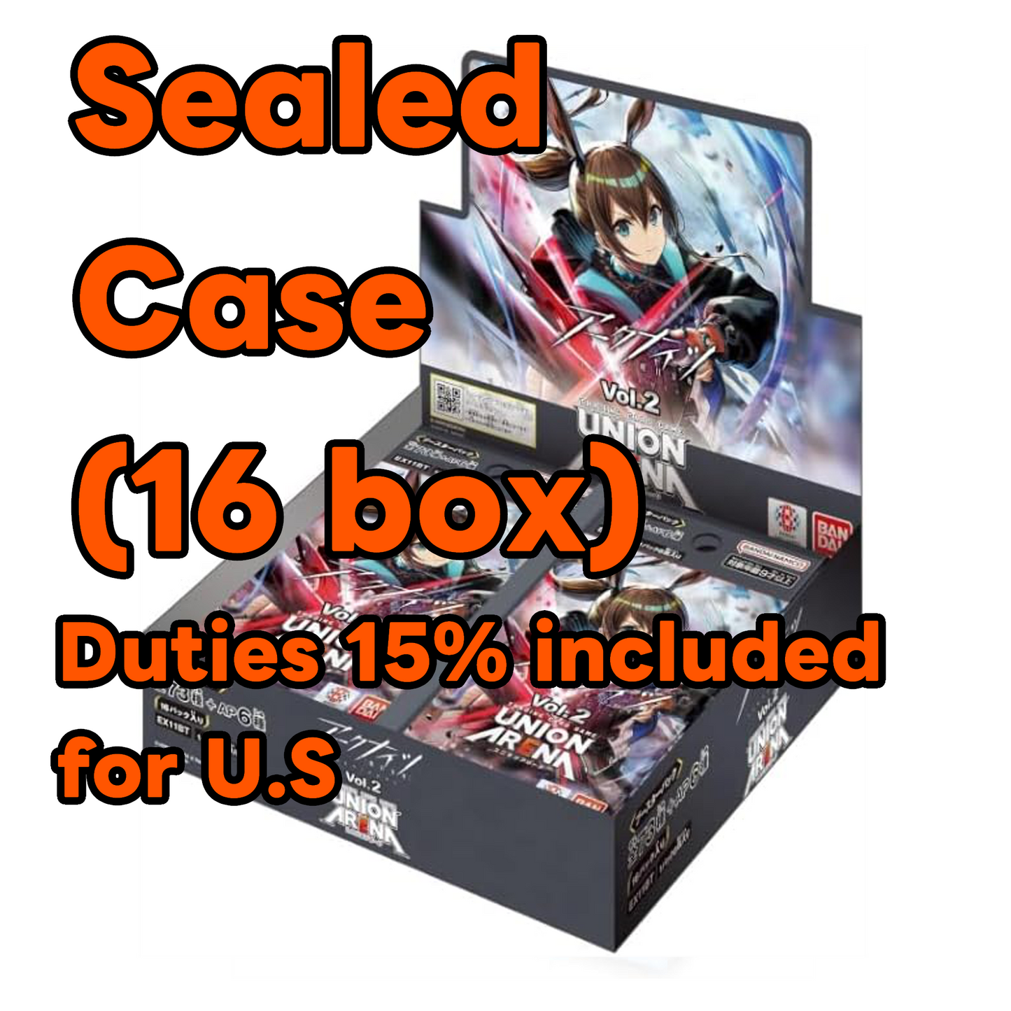 UNION ARENA ARKNIGHTS Vol.2 16 Booster pack Box sealed case