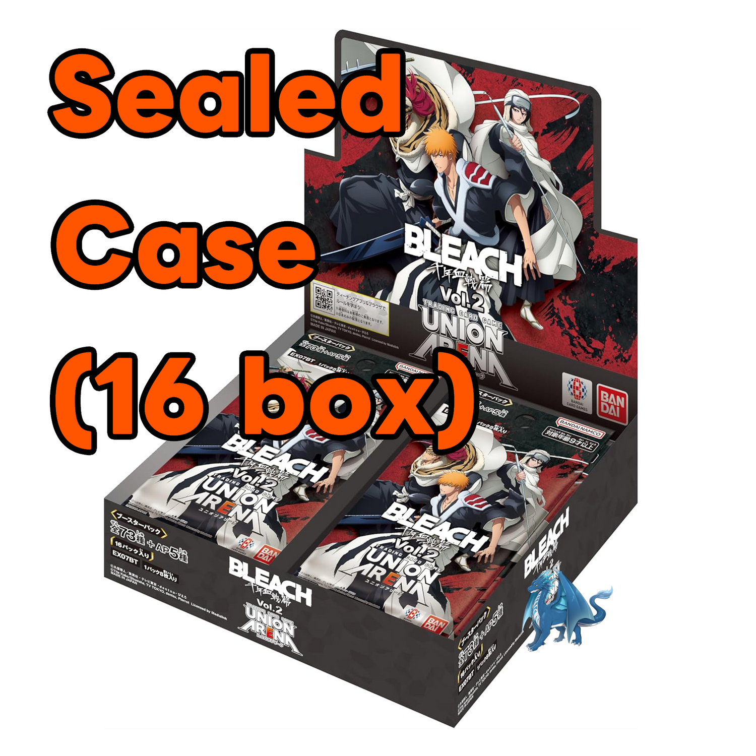 bleach thousand year blood war booster box Bleach Thousand-Year Blood War vol.2 union arena sealed case 16 booste – blue dragon treasures