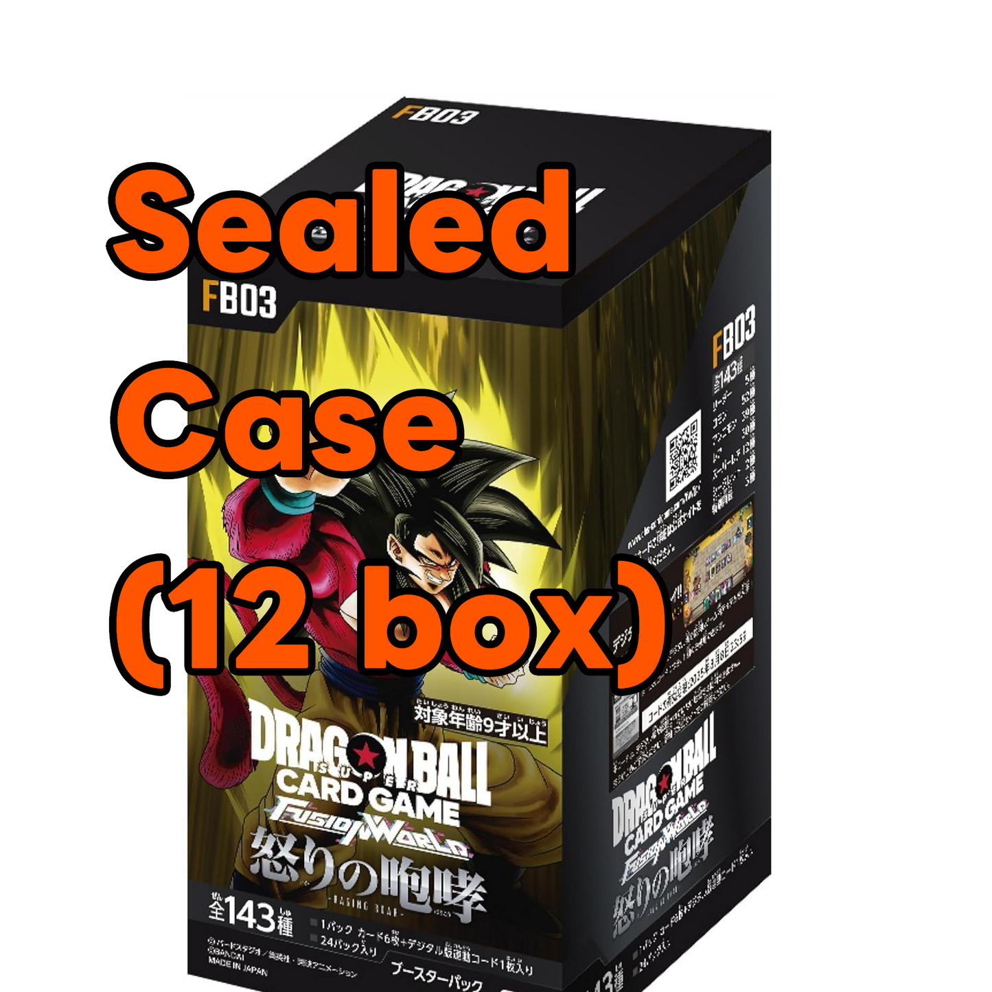 Dragon ball Fusion World RAGING ROAR FB-03 sealed case