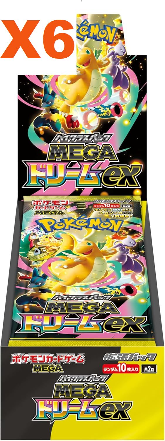 poemon card high class pack mega dream ex 6 Booster Box set